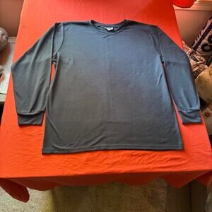 Navy Blue Mission Ridge Polyester Long Sleeve Thermal Shirt- Size Men's XL